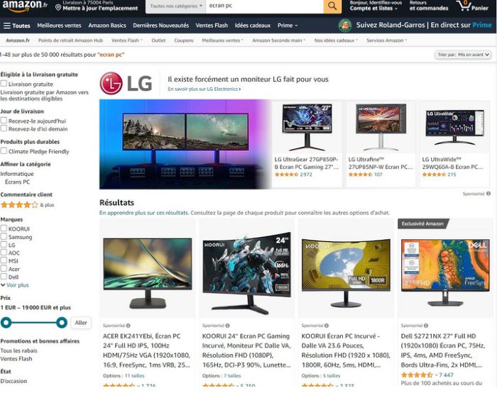 Loi de jakob - Exemple Amazon