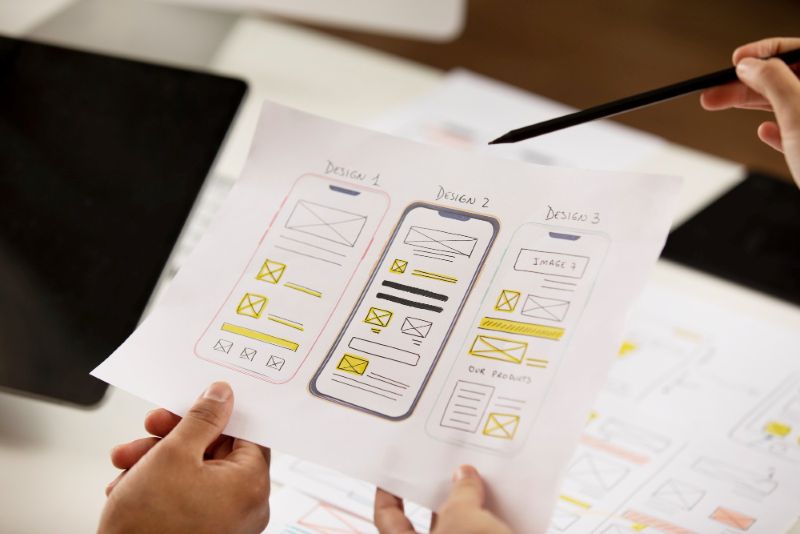 Design thinking - Wireframes