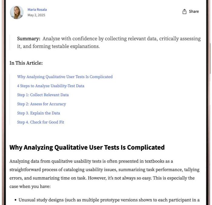 Analyser les données d&rsquo;utilisabilité : transformer les observations en insights actionnables